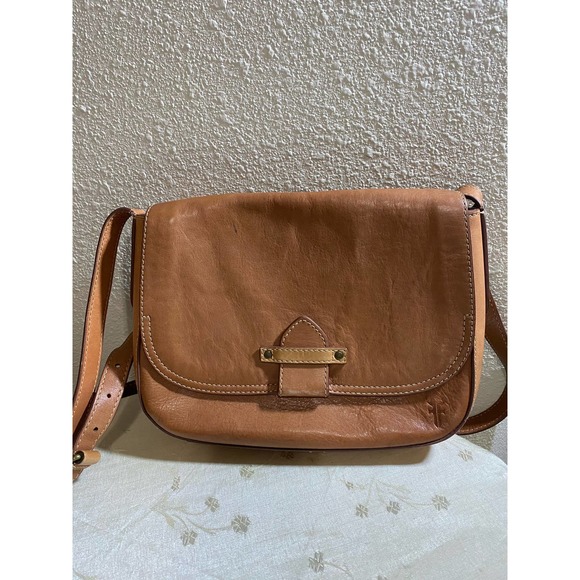Frye Handbags - Frye Small Brown Leather Handbag (Crossbody/Shoulder Bag)